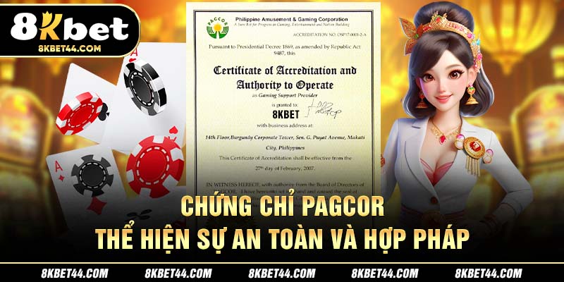 Ảnh giấy phép hoạt động cờ bạc trực tuyến hợp pháp